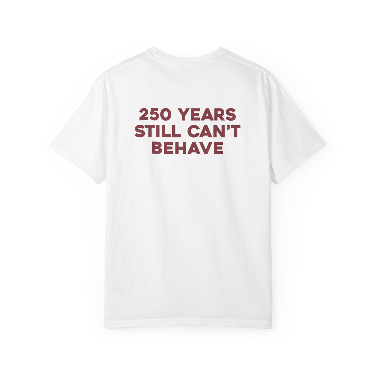 “250 YEARS STILL CAN’T BEHAVE” Statement Tee