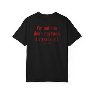 I’m Not Dua Don’t Start Now T-Shirt – Funny Breakup Quote Tee